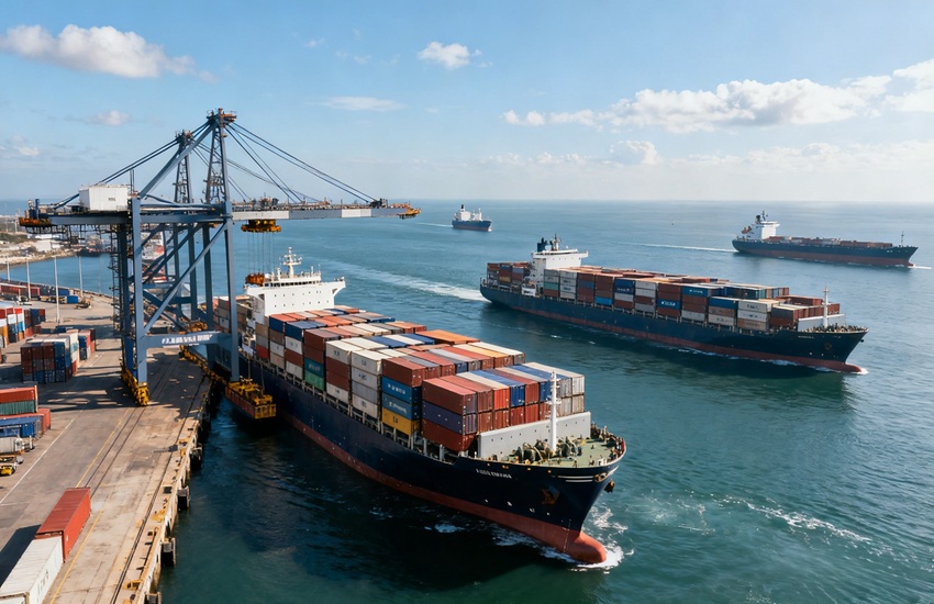 Crescimento dos dados comerciais entre a China e seus principais parceiros comerciais globais, 2022–2024