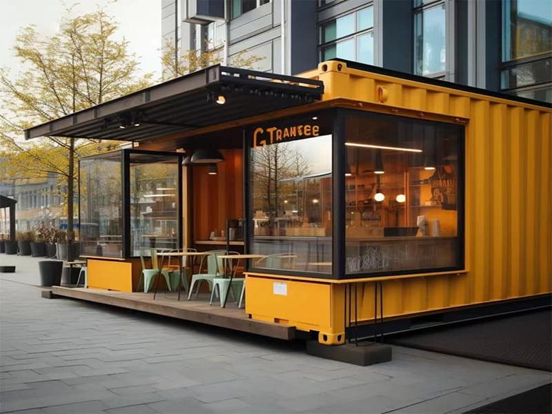 barraca de comida de rua em contêiner - chayohouse