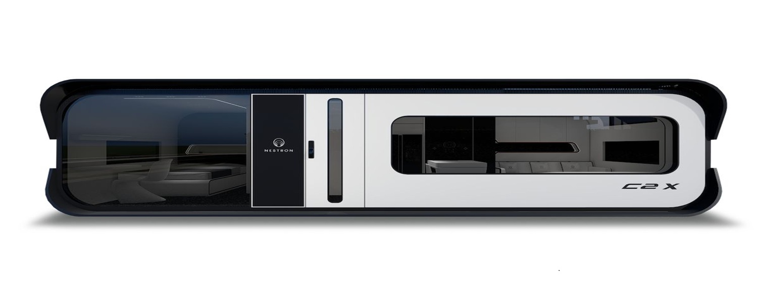 Casas-contêineres em formato de cápsula espacial: um novo padrão para moradia modular.