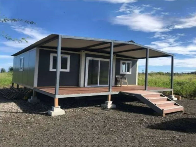 Casa contêiner expansível com telhado integrado - chayohouse