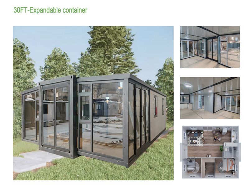 casa contêiner expansível de 30 pés - chayohouse